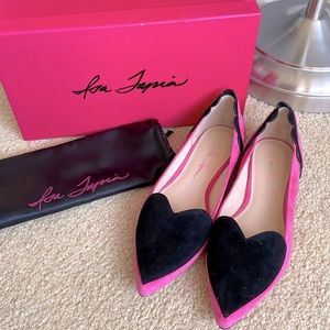 Isa Tapia Clement Heart Shaped Stardust Kid Suede 37.5M